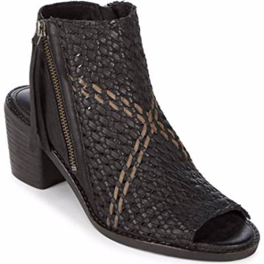 Sam Edelman Cooper Leather Open Toe Sandal Bootie